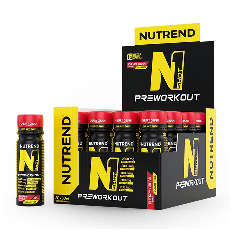 

All Nutrition Nutrend N1 Preworkout Shot 20 x 60mL, Cherry Crush