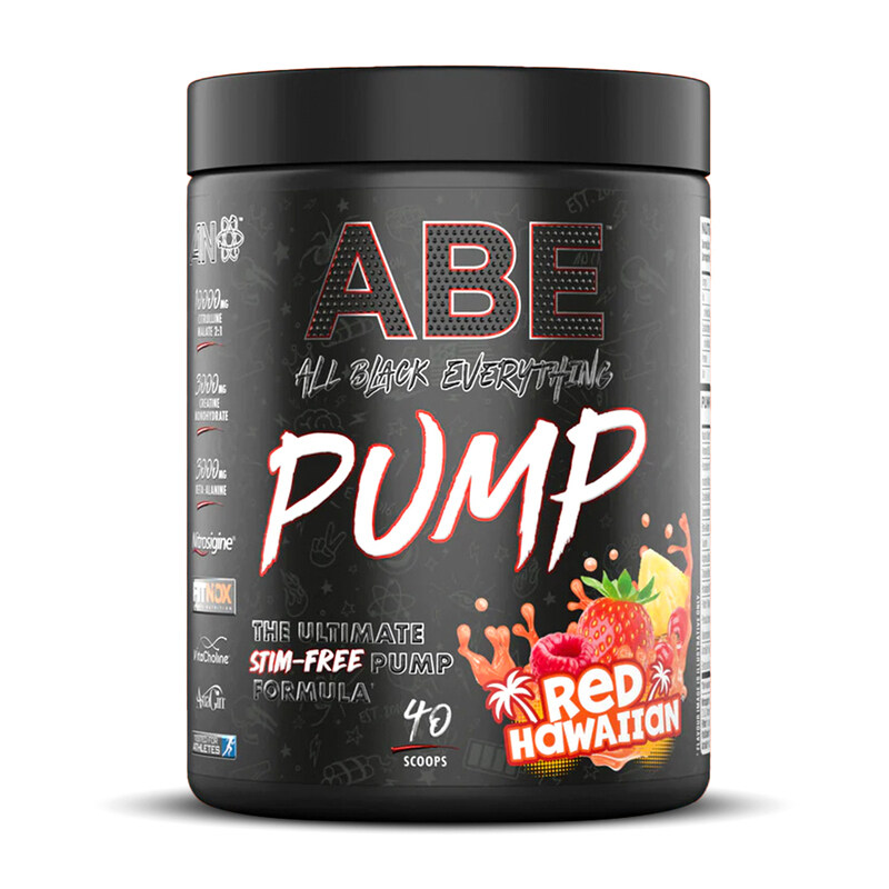 

Applied Nutrition ABE Pump Stim Free, Red Hawaiian, 500 Grams