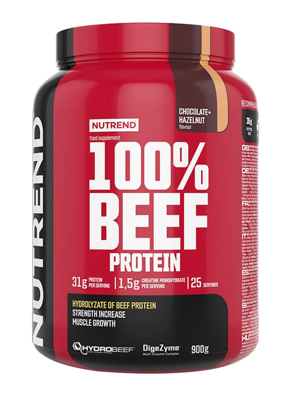 

Nutrend 100% Beef Protein, 900g, Chocolate & Hazelnut