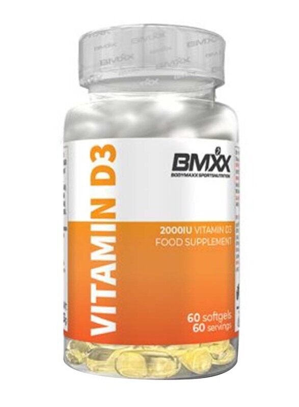 

Bodymaxx Sports Nutrition Vitamin D3, 60 Softgels, Unflavoured