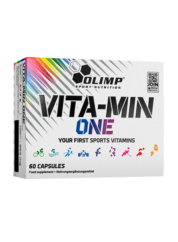 Olimp Vita-Min One Sports Vitamins Supplement, 60 Capsules, Regular