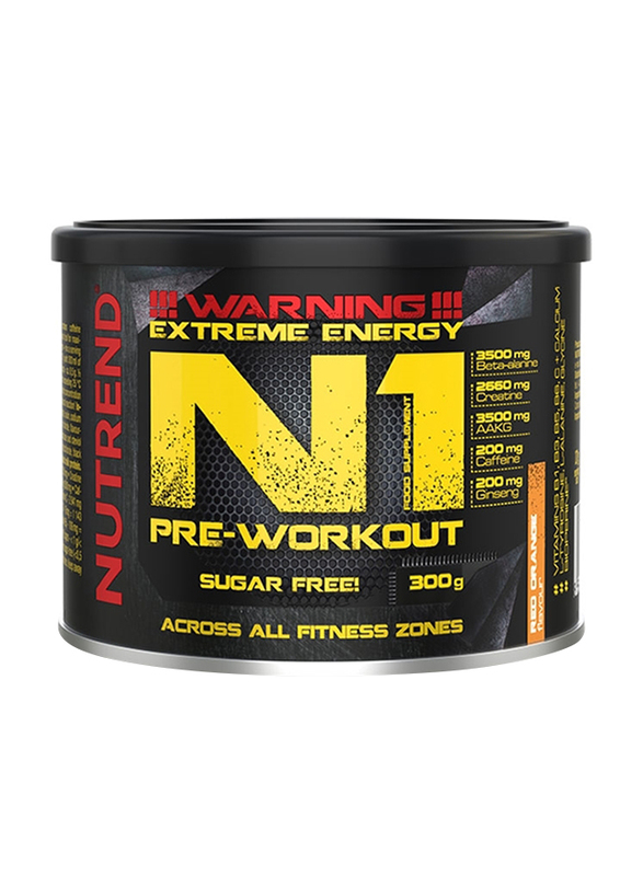 Nutrend N1 Pre-Workout, 300g, Red Orange