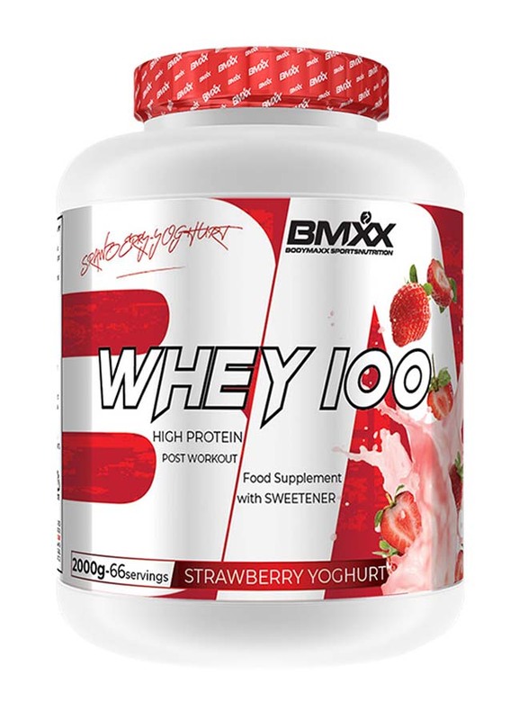 Bodymaxx Sports Nutrition Whey 100, 2000gm, Strawberry