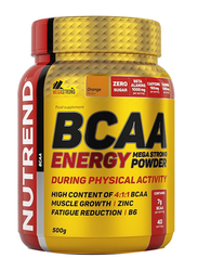 Nutrend BCAA Energy Mega Strong Powder, 500g, Orange