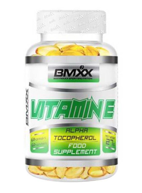 

Bodymaxx Sports Nutrition Vitamin E, 60 Softgels, Unflavoured