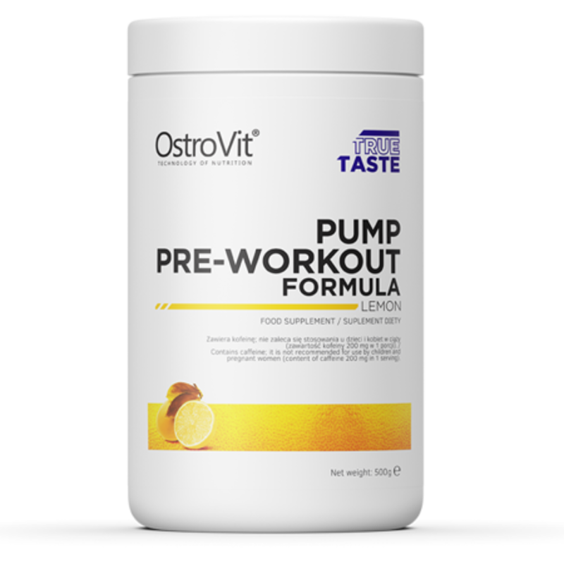 Ostrovit Pump Pre-Workout Formula 500 G New Formula Dietary Supplement