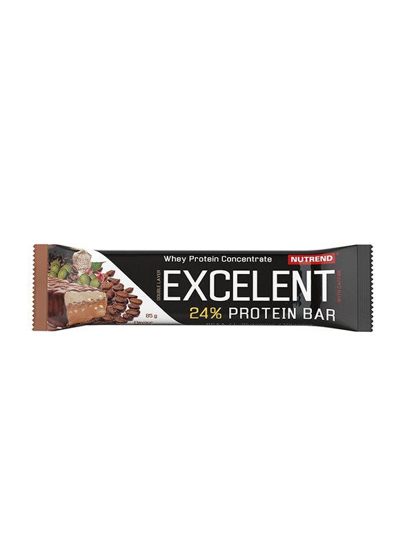 

Nutrend Excelent Bar Double with Caffeine, 85g, Brazilian Coffee