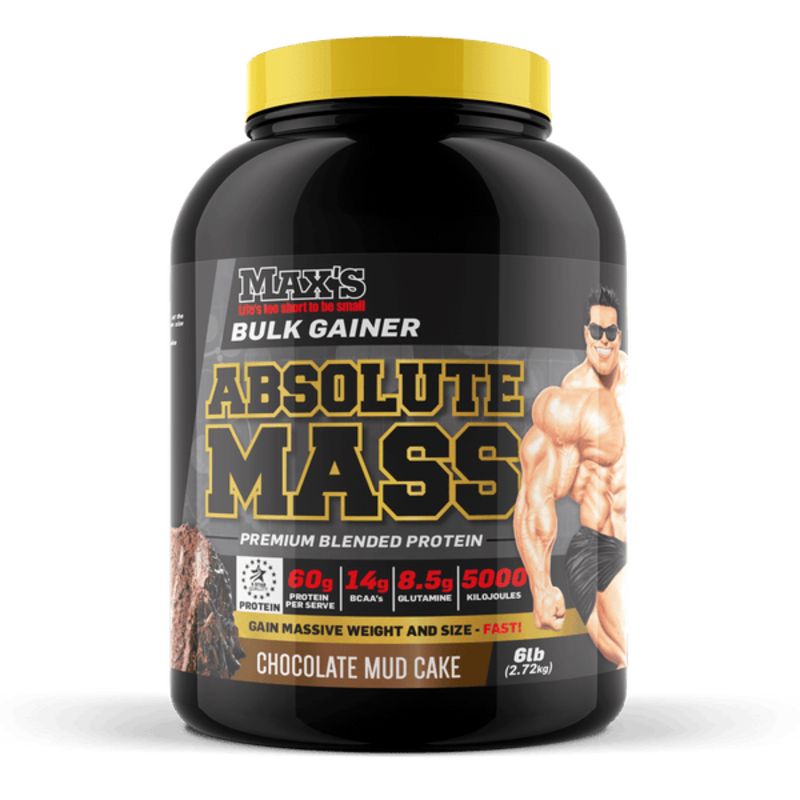 

All Nutrition MAX'S ABSOLUTE MASS 2.72KG (CHOCOLATE MUD CAKE)