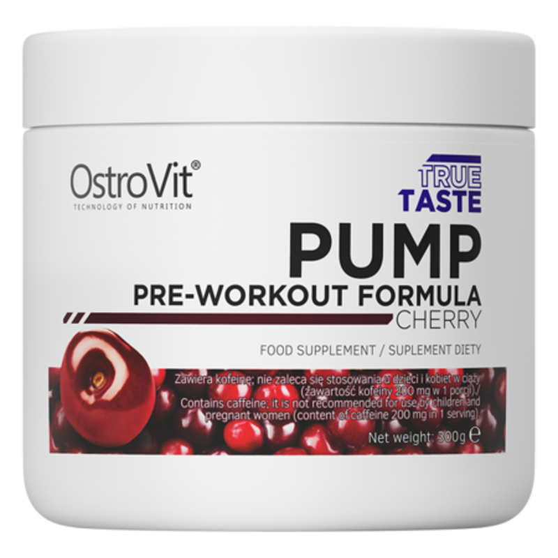 

Ostrovit Pump Pre-Workout Formula 300 G New Formula Dietary Supplement