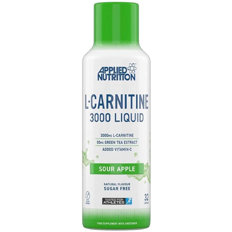 Applied Nutrition L-Carnitine Liquid 3000 480mL, Sour Apple