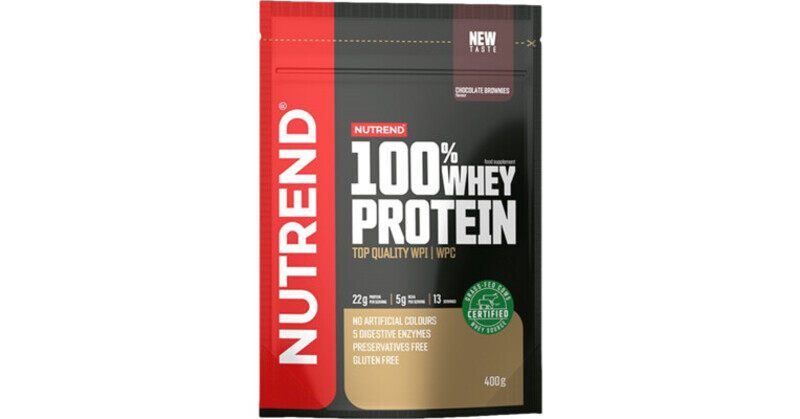 

Nutrend Whey Protein 100% 400 Grams Chocolate Brownies