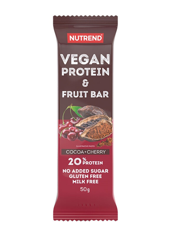 

Nutrend Vegan Protein Fruit Bar, 50g, Cocoa & Cherry