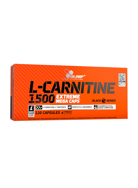 

Olimp L-Carnitine 1500 Extreme Mega Caps, 120 Capsules, Regular