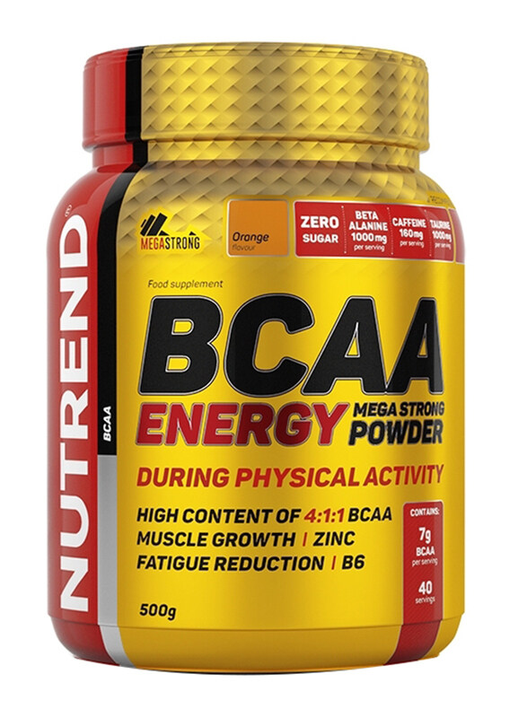 

Nutrend BCAA Energy Mega Strong Powder, 500g, Orange