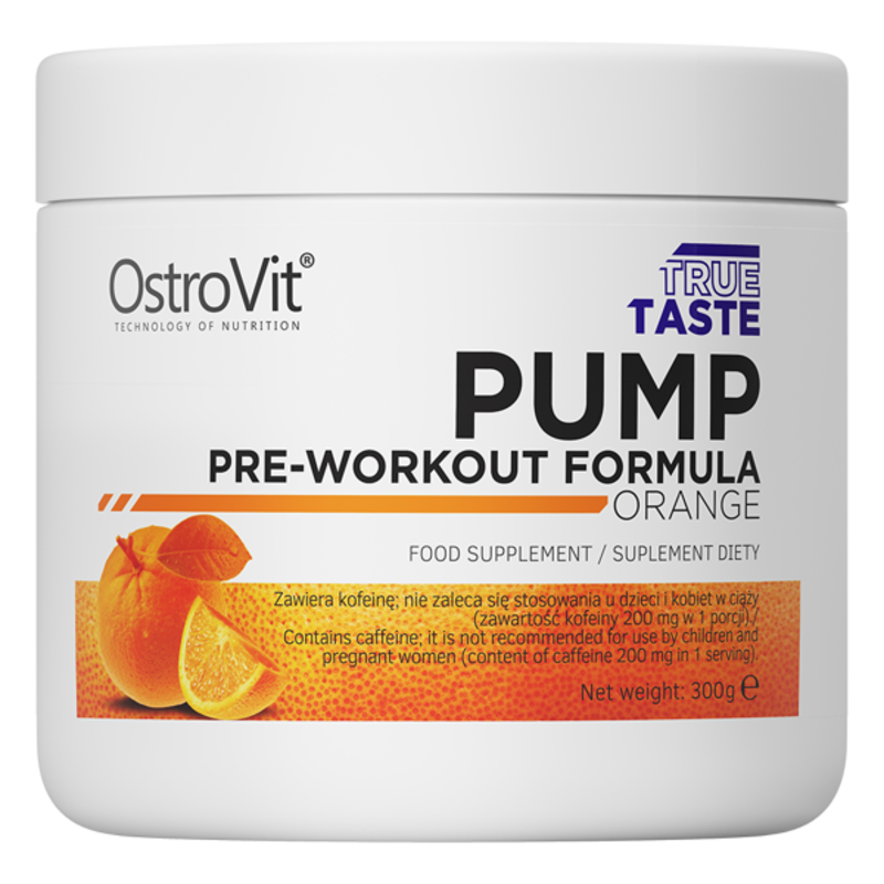 Ostrovit Pump Pre-Workout Formula 300 G New Formula Dietary Supplement