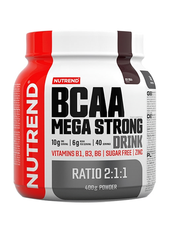 Nutrend BCAA Mega Strong Drink Powder, 400g, Ice Cola