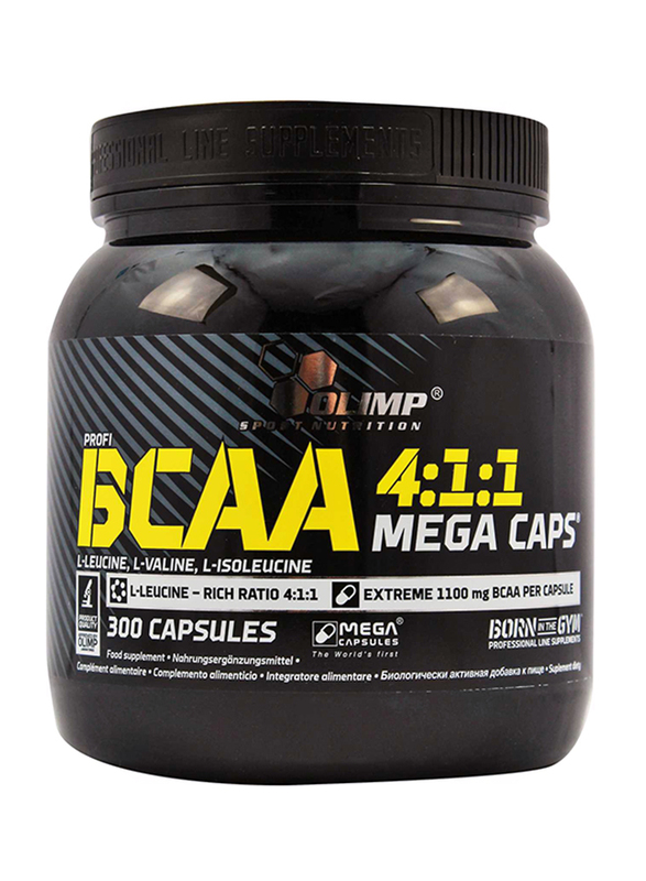 Olimp Profi BCAA 4:1:1 Mega Caps, 300 Capsules, Regular