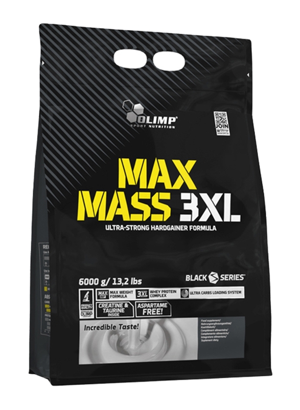 Olimp Max Mass 3XL Powder, 6000g, Strawberry