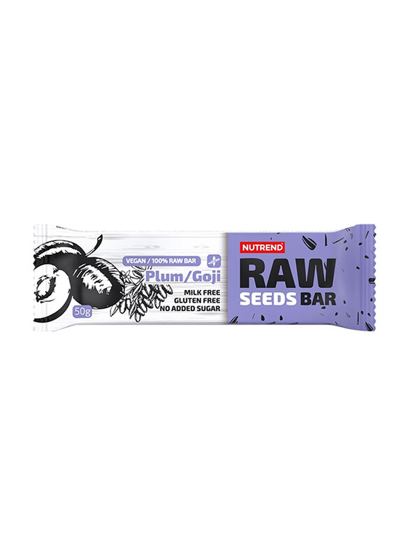 

Nutrend Raw Seeds Bar, 50g, Plum & Goji