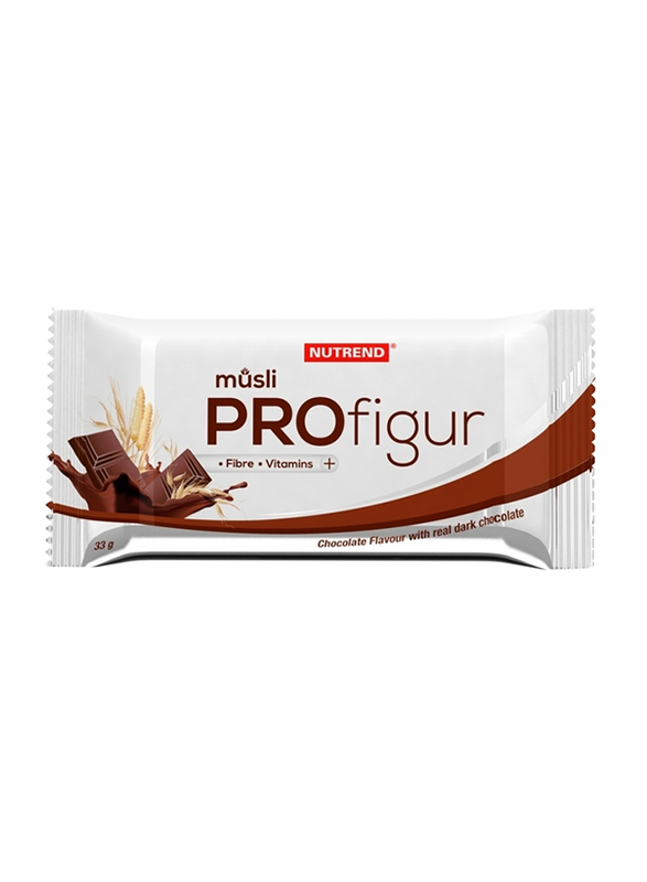 Nutrend Profigur Musli with Real Dark Chocolate, 33g, Chocolate