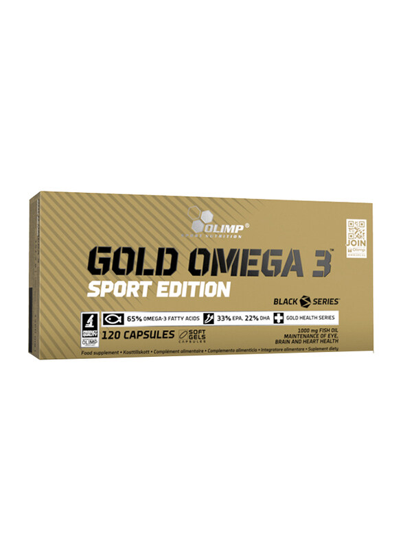 

Olimp Gold Omega 3 Sport Edition Caps, 120 Capsules, Regular