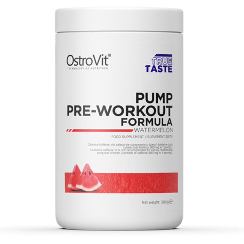 

Ostrovit Pump Pre-Workout Formula 500 G New Formula Dietary Supplement