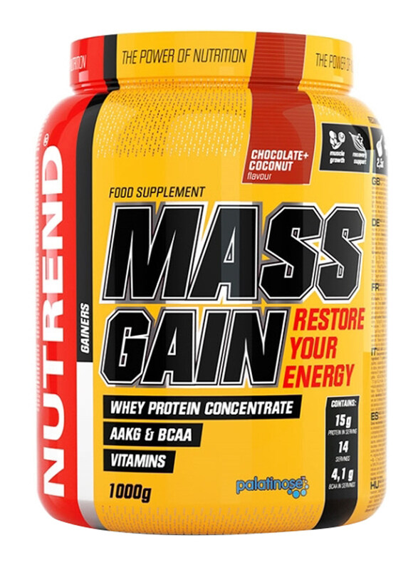 

Nutrend Mass Gain Powder, 1000g, Chocolate & Coconut