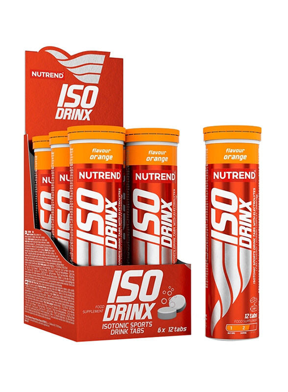 

Nutrend Isodrinx Isotonic Sports Drink Tabs, 6 x 12 Tablets, Orange