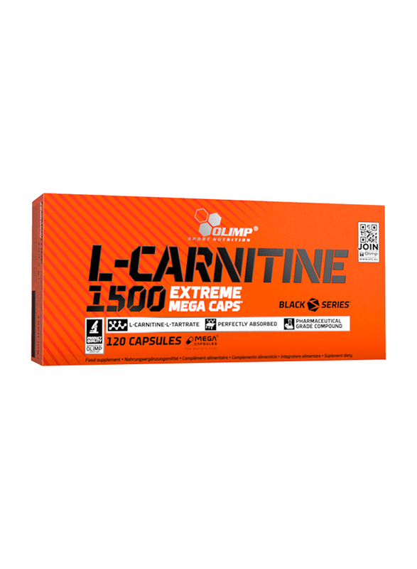 Olimp L-Carnitine 1500 Extreme Mega Caps, 120 Capsules, Regular