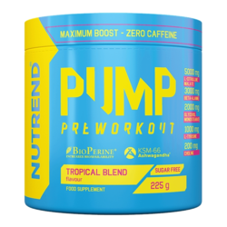 Nutrend Pump Preworkout 225g, Tropical Blend