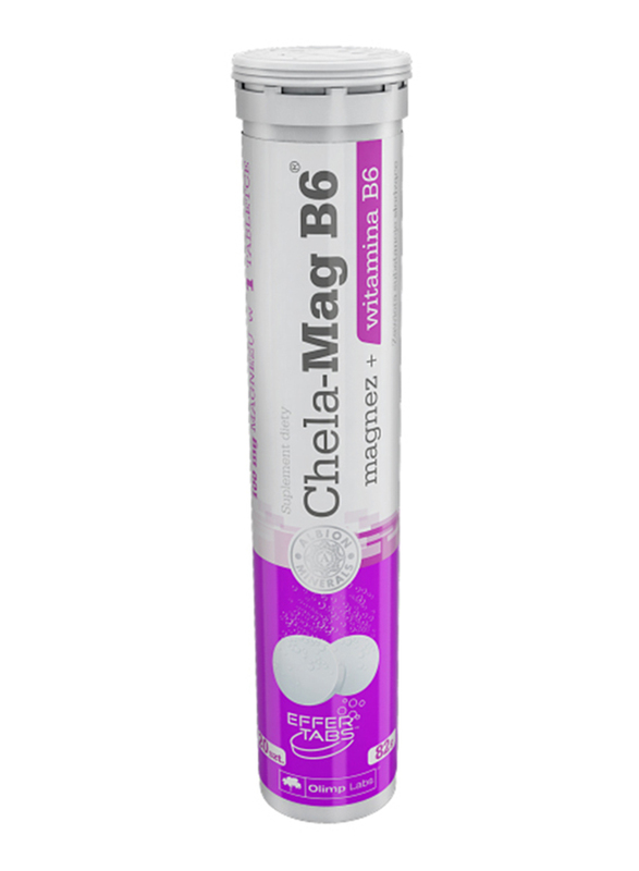 

Olimp Labs Chela Mag B6 Magnesium + Vitamin B6 Dietary Supplement, 20 Tablets