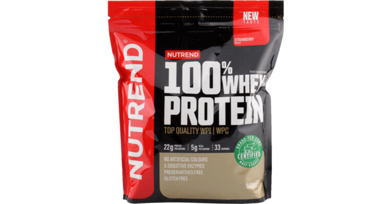 Nutrend 100% Whey Protein 1000g, Strawberry