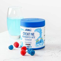 Creatine Monohydrate Micronized 50 Servings 250 g, Ic Blue Razz