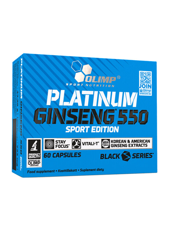 

Olimp Platinum Ginseng 550 Sport Edition, 60 Capsules, Regular