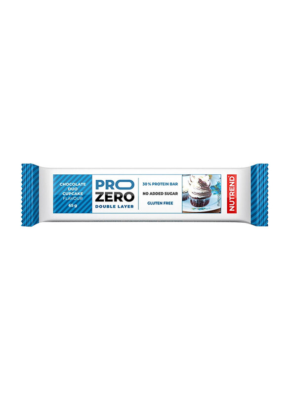 

Nutrend Prozero Gulten Free Protein Bar, 65g, Chocolate Duo Cupcake