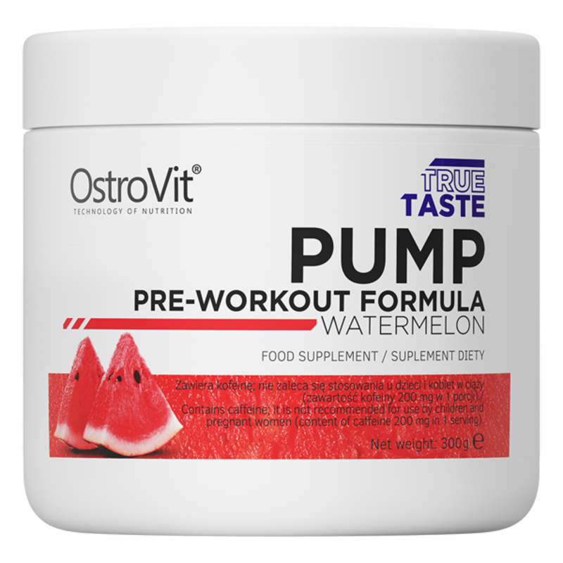 Ostrovit Pump Pre-Workout Formula 300 G New Formula Dietary Supplement