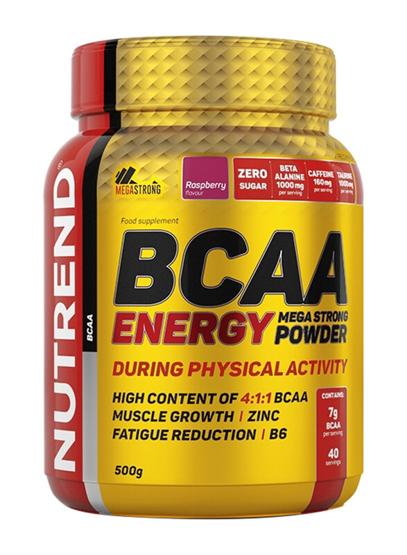 

Nutrend BCAA Energy Mega Strong Powder, 500g, Raspberry