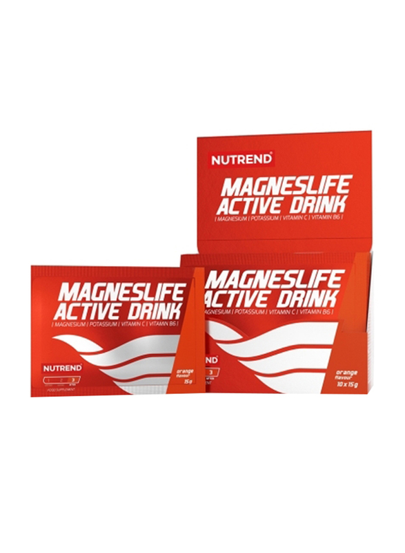 Nutrend Magneslife Active Drink, 15g, Orange