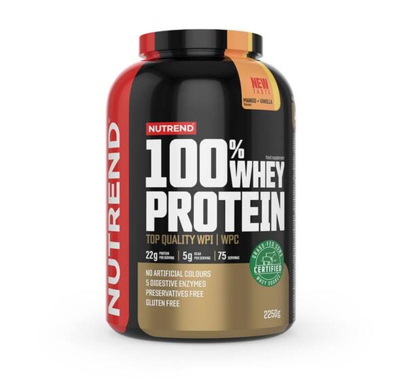 Nutrend 100% Whey Protein 2250g, Mango & Vanilla