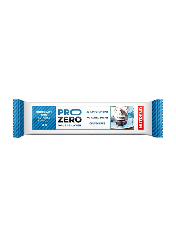 

Nutrend Prozero Gulten Free Protein Bar, 65g, Chocolate Duo Cupcake
