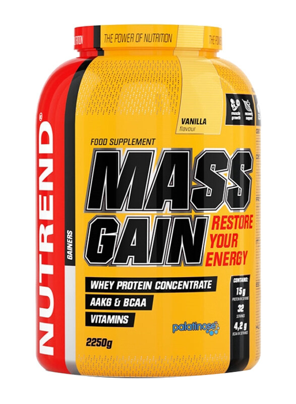 

Nutrend Mass Gain Portein Powder, 2250g, Vanilla