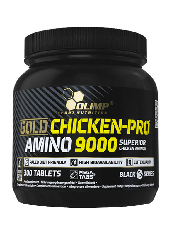 

Olimp Gold Chicken-Pro Amino 9000 Mega Tabs, 300 Tablets, Regular