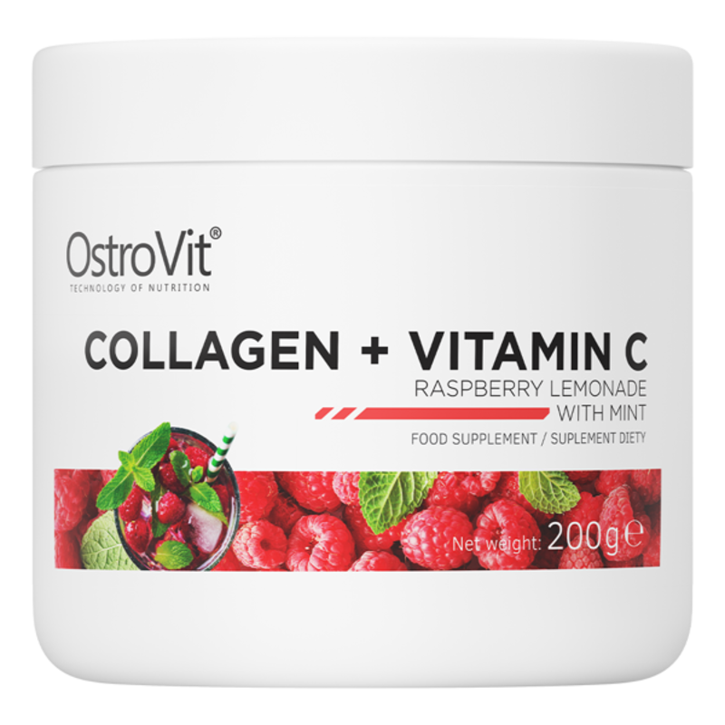 

OstroVit Collagen + Vitamin C 200 g raspberry lemonade with mint