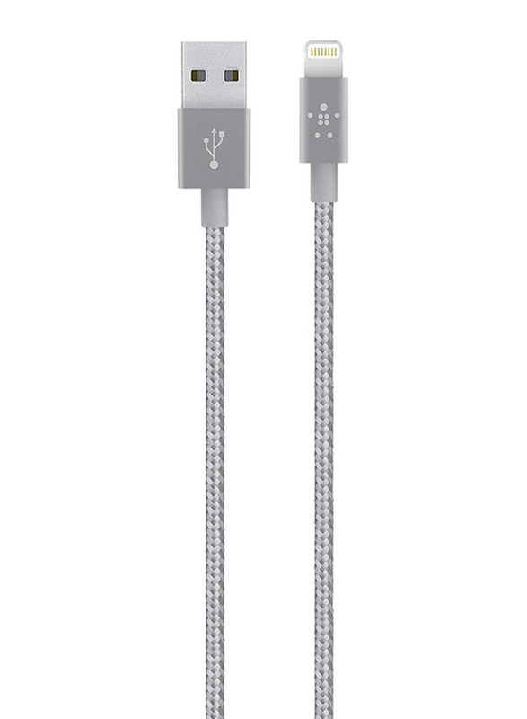 

Sonilex 1-Meter USB Lightning Data Cable, USB Type A Male to Lightning for Apple Devices, Grey