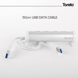 Toreto Bind 4.3 USB Hub, Tor-754, Silver