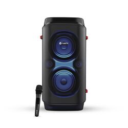 Toreto Party Box Wireless Bluetooth Party Speaker 70Watt Signature Deep Bass Sound Dynamic Running Sense RGB Light Digital Karaoke Mic