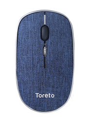 توريتو شادو 3 ماوس بصري لاسلكي من القماش لنظام ويندوز، TOR-954، أزرق