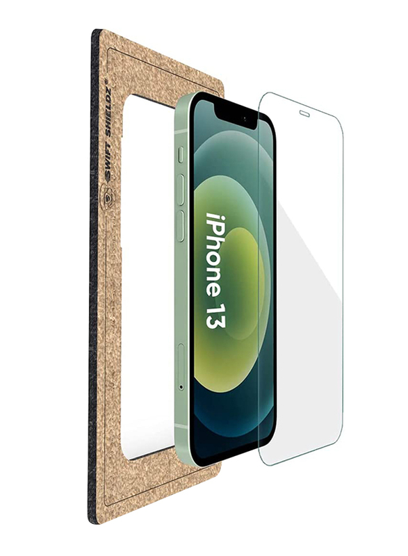 Swift Shieldz Apple iPhone 13 Unbreakable Hybrid Glass Screen Protector, Clear