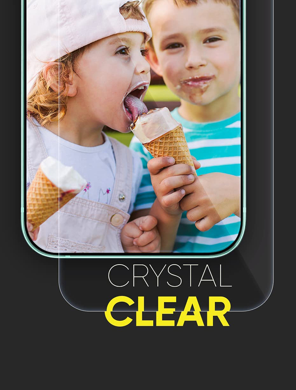 Swift Shieldz Apple iPhone 12 Unbreakable Hybrid Glass Screen Protector, Clear