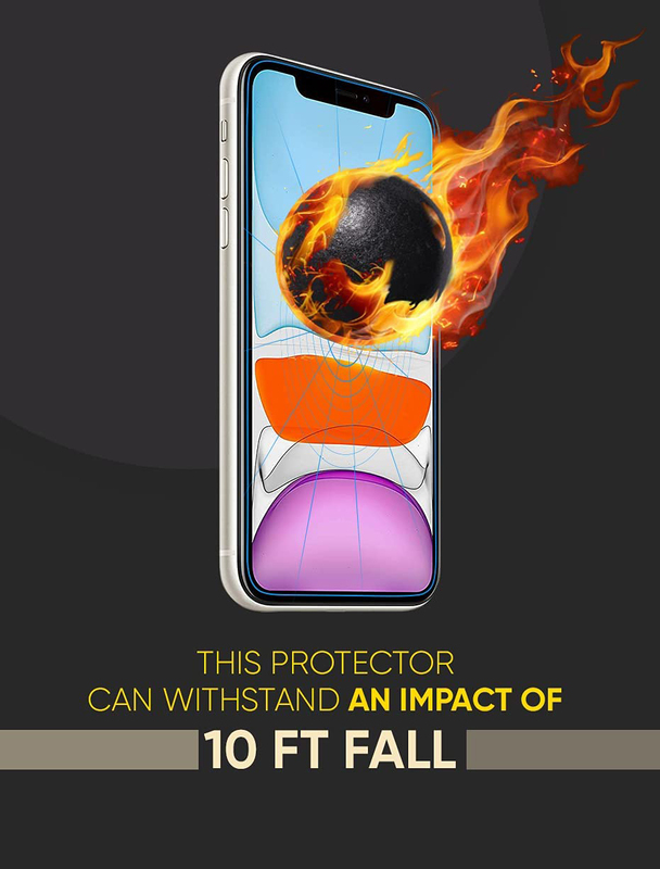 Swift Shieldz Apple iPhone 11 Unbreakable Hybrid Glass Screen Protector, Clear